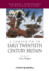 A Companion to Early Twentieth-Century Britain - Book