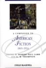 A Companion to American Fiction, 1865 - 1914 - Book