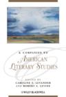 A Companion to American Literary Studies - Book