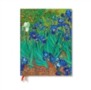 Van Gogh’s Irises Ultra 18-month Vertical Hardback Dayplanner 2025 (Elastic Band Closure) - Book