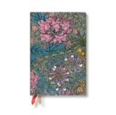 Morris Pink Honeysuckle (William Morris) Mini 12-month Day-at-a-time Hardback Dayplanner 2025 (Elastic Band Closure) - Book