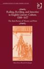 Railing, Reviling, and Invective in English Literary Culture, 1588-1617 : The Anti-Poetics of Theater and Print - Book