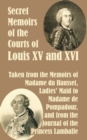 Secret Memoirs of the Courts of Louis XV and XVI - Book