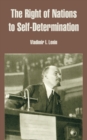 The Right of Nations to Self-Determination - Book