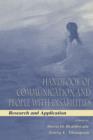 Handbook of Communication and People With Disabilities : Research and Application - eBook