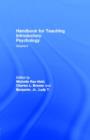 Handbook for Teaching Introductory Psychology : Volume Ii - eBook