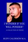 I Wonder If You Will Ponder? : A Collection of Poems - Book