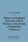 History of England From the Fall of Wolsey to the Death of Elizabeth, Volume 5 (Barnes & Noble Digital Library) - eBook
