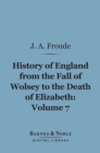 History of England From the Fall of Wolsey to the Death of Elizabeth, Volume 7 (Barnes & Noble Digital Library) - eBook