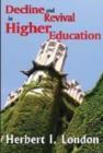 Decline and Revival in Higher Education - Book