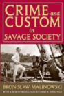 Crime and Custom in Savage Society - Book