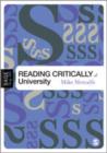 Reading Critically at University - Book