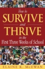 How to Survive and Thrive in the First Three Weeks of School - Book
