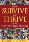 How to Survive and Thrive in the First Three Weeks of School - Book