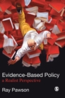 Evidence-Based Policy : A Realist Perspective - Book