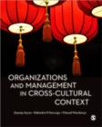 Organizations and Management in Cross-Cultural Context - Book