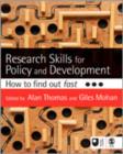 Research Skills for Policy and Development : How to Find Out Fast - Book
