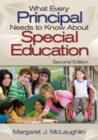 What Every Principal Needs to Know About Special Education - Book
