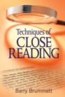 Techniques of Close Reading - Book