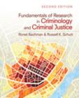 Fundamentals of Research in Criminology and Criminal Justice - Book