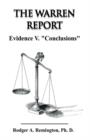 The Warren Report Evidence V. "Conclusions" - Book