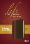 NIV Life Application Study Bible, Second Edition, TuTone (Red Letter, LeatherLike, Brown/Tan) - Book