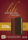 NIV Life Application Study Bible, Second Edition, TuTone (Red Letter, LeatherLike, Brown/Tan, Indexed) - Book