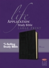 NKJV Life Application Study Bible Large Print, Black - Book
