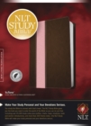 NLT Study Bible Tutone Dark Brown/Pink - Book