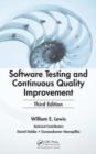 Software Testing and Continuous Quality Improvement - Book