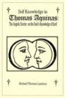 Self Knowledge in Thomas Aquinas : The Angelic Doctor on the Soul's Knowledge of Itself - Book