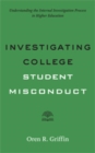 Investigating College Student Misconduct - Book