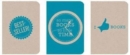 I Love Books Eco-Friendly Notebooks: Cyan (3 Books Per Set) - Book