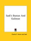 Sadi's Bustan And Gulistan - Book