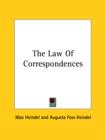 The Law Of Correspondences - Book