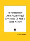 Pneumatology And Psychology: Mysteries Of Man's Inner Nature - Book