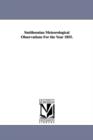 Smithsonian Meteorological Observations for the Year 1855. - Book