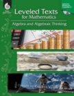 Leveled Texts for Mathematics: Algebra and Algebraic Thinking - Book