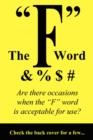 The "F" Word - Book
