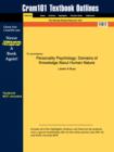 Studyguide for Personality Psychology : Domains of Knowledge about Human Nature by Buss, Larsen &, ISBN 9780073531908 - Book