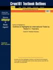 Studyguide for International Trade by Feenstra, Robert C., ISBN 9781429206907 - Book