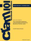 Studyguide for the Cambridge Handbook of Psychology and Economic Behaviour by (Editor), Alan Lewis, ISBN 9780521856652 - Book