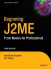 Beginning J2ME : From Novice to Professional - eBook