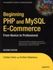 Beginning PHP and MySQL E-Commerce : From Novice to Professional - eBook