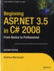Beginning ASP.NET 3.5 in C# 2008 : From Novice to Professional - eBook