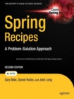 Spring Recipes : A Problem-Solution Approach - Book