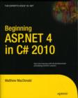 Beginning ASP.NET 4 in C# 2010 - Book
