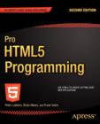 Pro HTML5 Programming : Powerful APIs for Richer Internet Application Development - Book