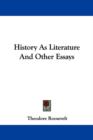 History As Literature And Other Essays - Book