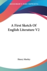 A First Sketch Of English Literature V2 - Book